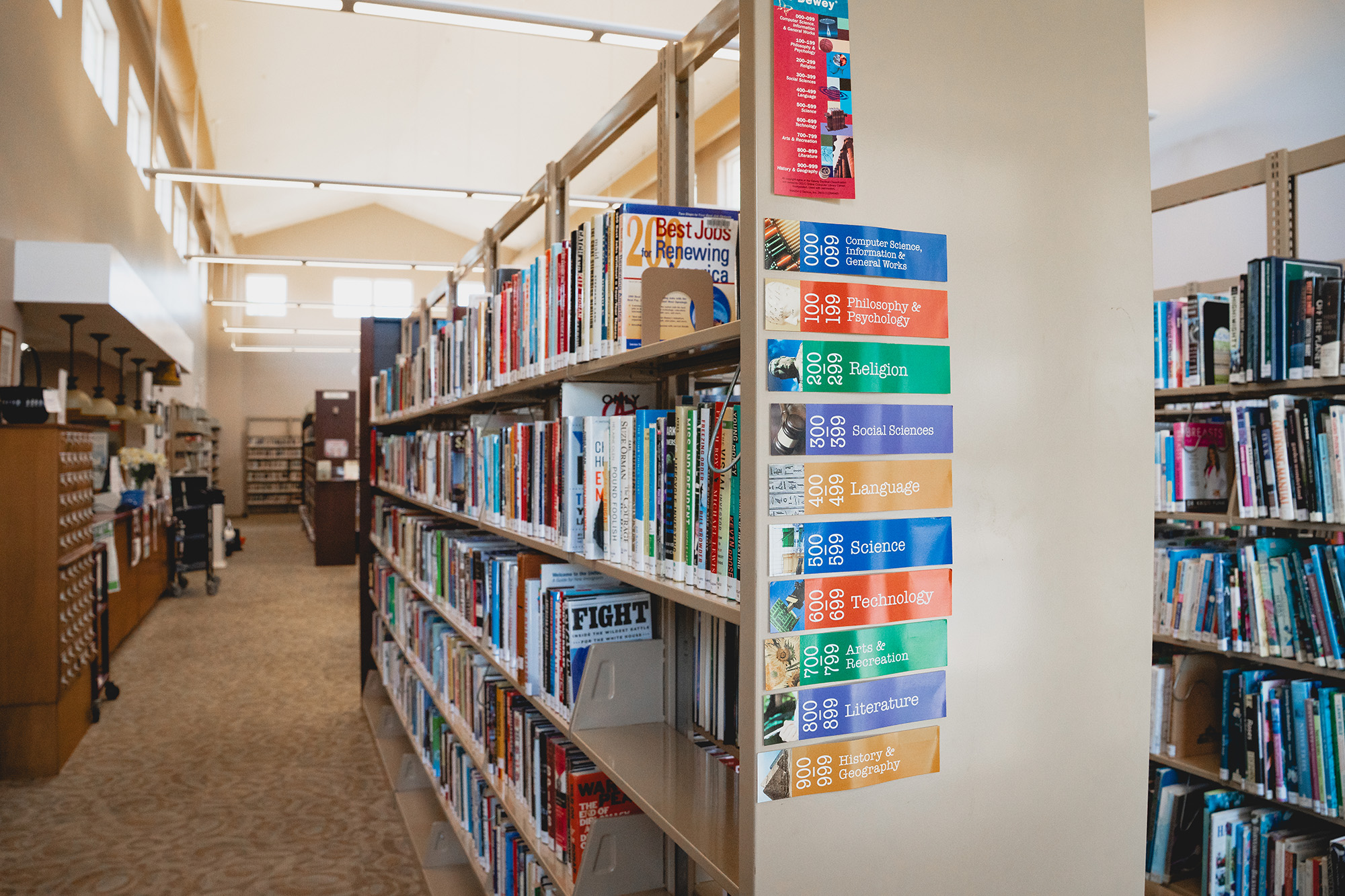Shelves at Oxford Library